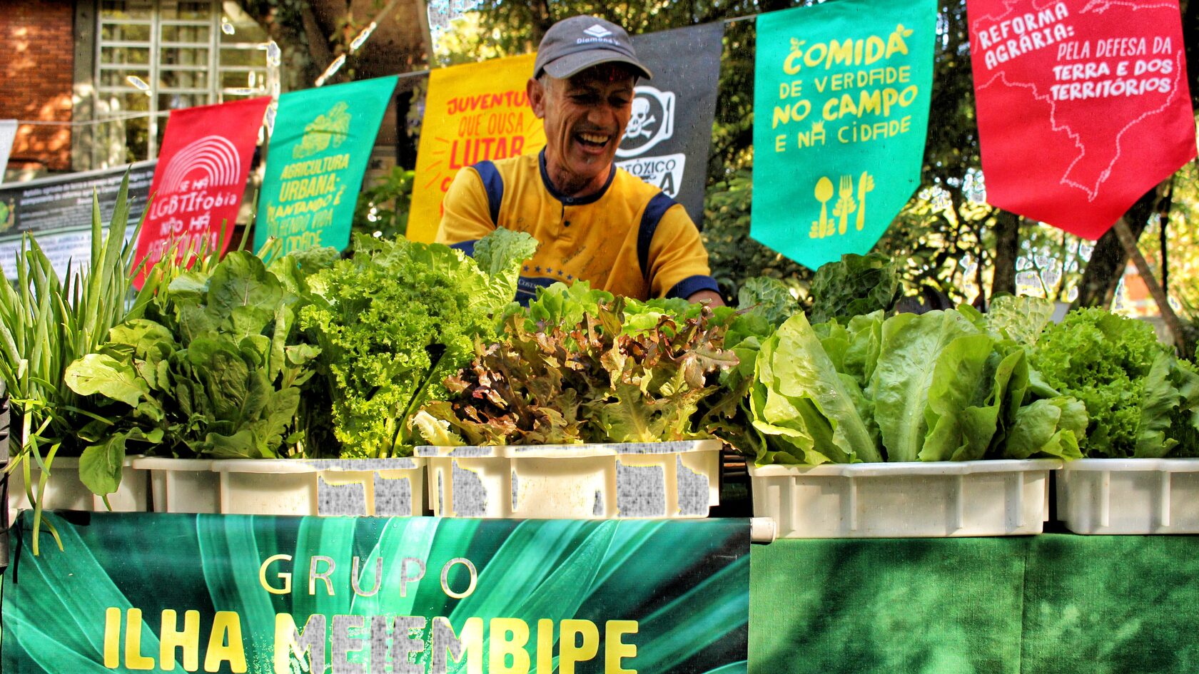 Feira festiva do Centro de Cultura e Agroecologia.