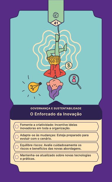 Verso ilustrado de uma carta do Baralho do Terceiro Setor.