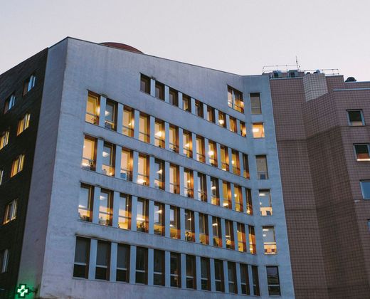 Fachada de hospital mantido por fundo patrimonial da saúde
