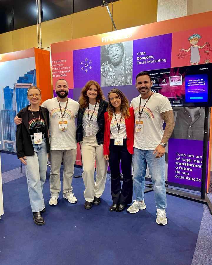 Equipe Doare em evento de captação