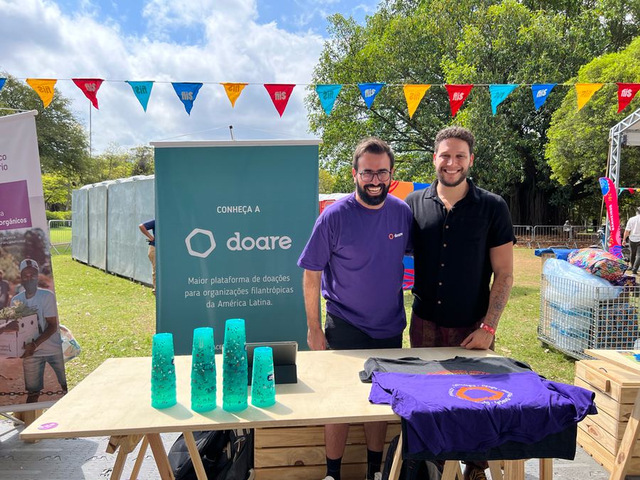 Ativação da Doare em evento ao ar livre